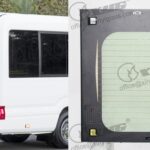 LH RR OPENING DOOR HEATED - GREEN (W/O MIRROR)